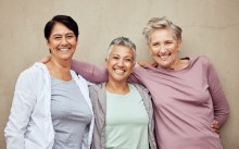 Picture: Three Smiling Healthy Women