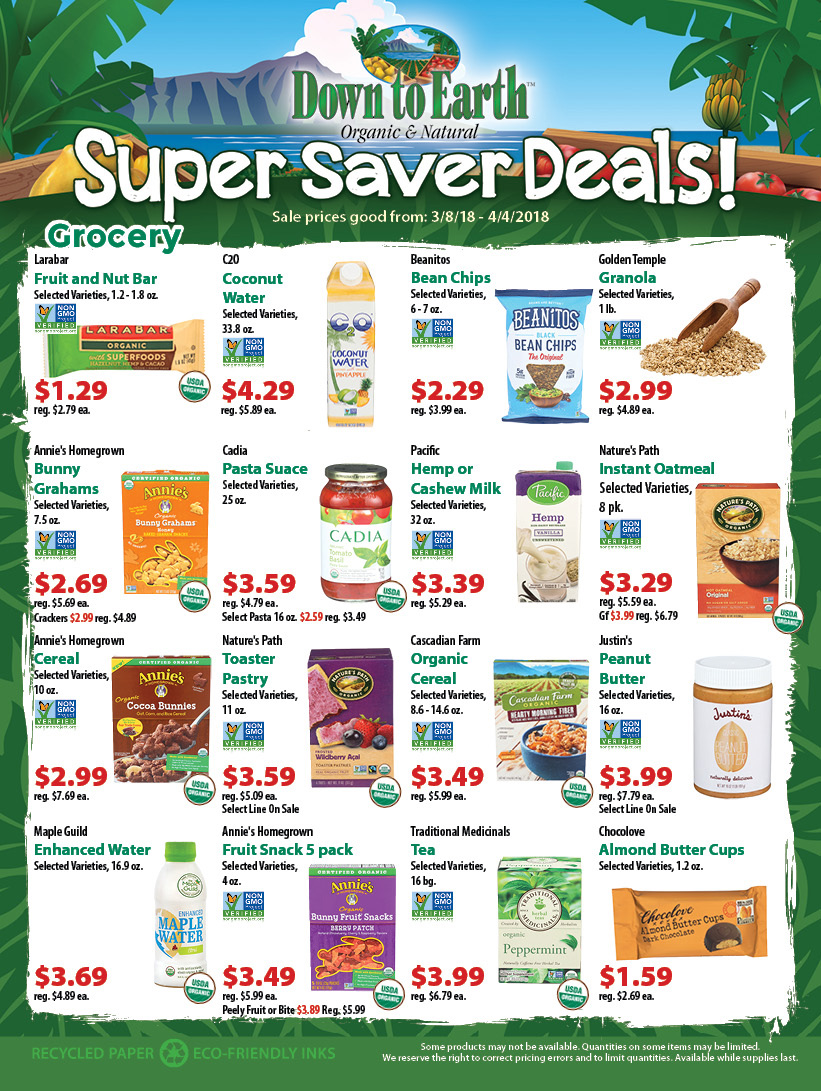 Super Saver Flyer: Page 1