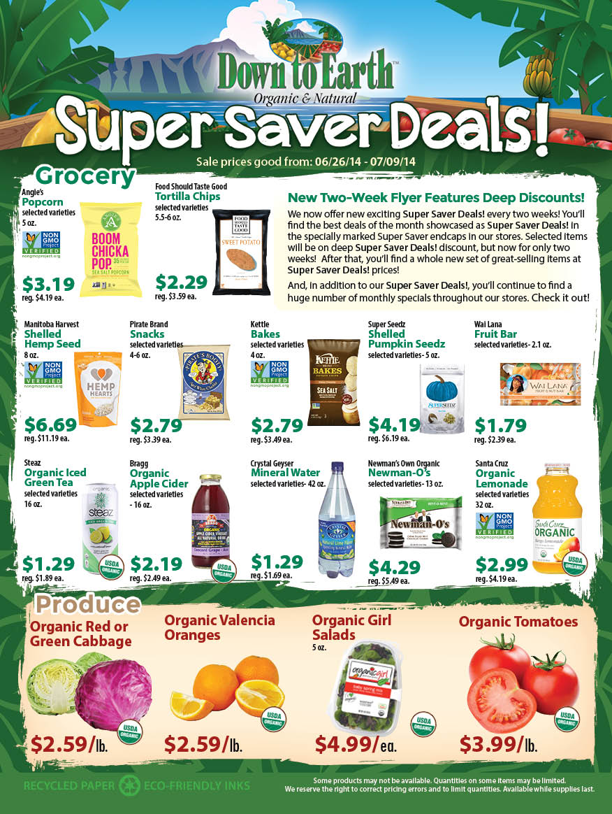 Super Saver Flyer: Page 1