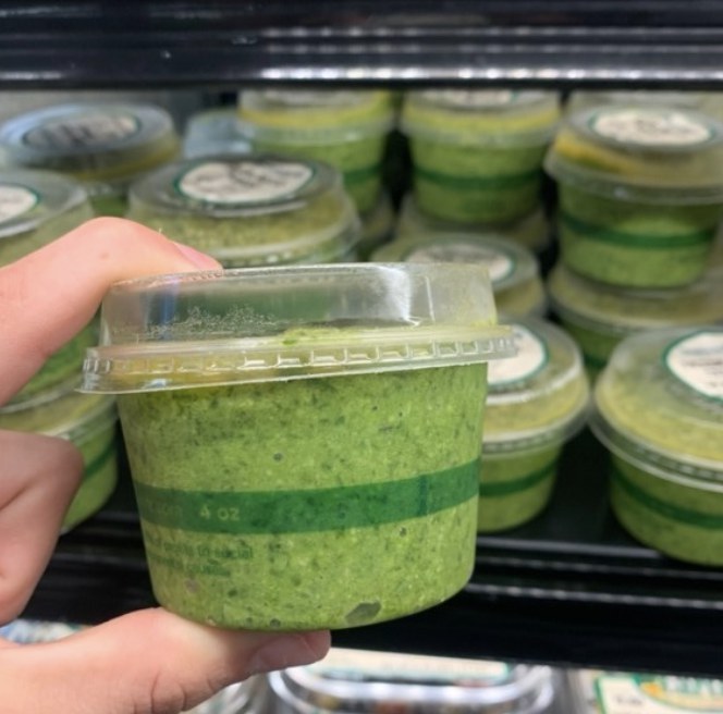 Photo: Pre-packaged fresh made pesto from Down to Earth