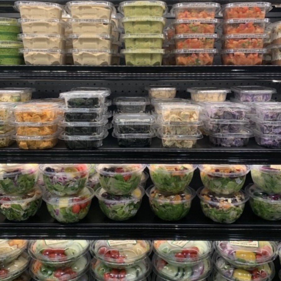 Photo: Salad bar items from Down to Earth