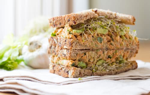 Photo: Whole Wheat Bread Veggie Sandwich