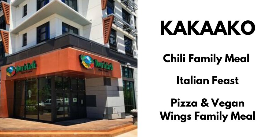 Kakaako: Chili Family Meal, Italian Feast, Pizza & Vegan Wings Family Meal