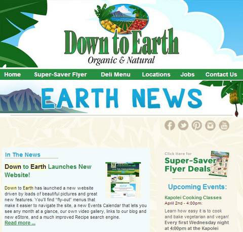 Down to Earth Newsletter