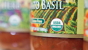 Product with USDA Organic Label