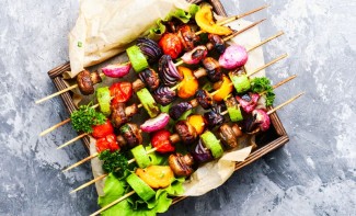 Photo; Veggie Kebabs