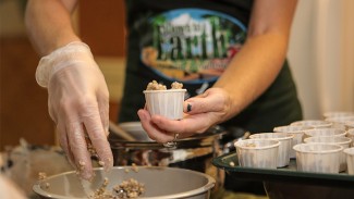 Photo: DTE Staff Making Quinoa Samples