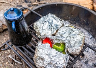 Photo: Camp Fire Roasted Vegetables