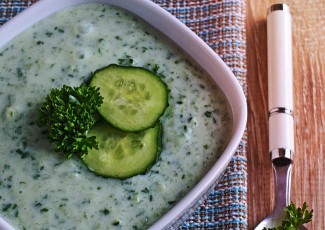 Photo: Bowl of Chilled Cucumber Soup