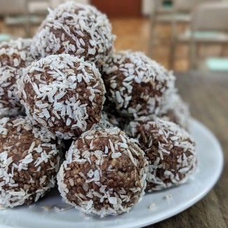 Photo: Chocolate Peppermint Coconut Truffles