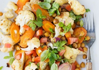 Photo: Roasted Vegetables with Chickpeas