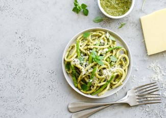 Photo: Creamy Asparagus Pesto Pasta