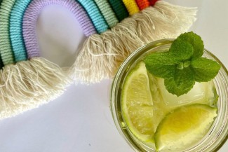 Photo: Ginger Rush Mocktail & Rainbow