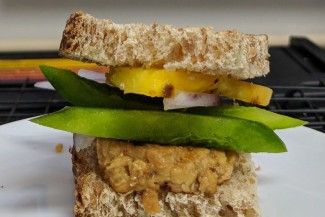 Photo: Grilled Pineapple Tempeh Sliders