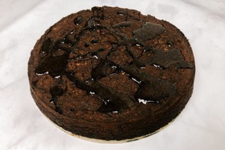 Photo: Round Carob Cake with a Carob Drizzle