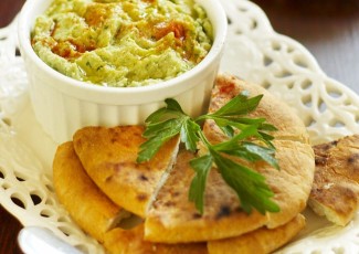 Photo: Pitas with Edamame Hummus