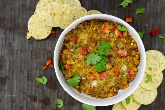 Photo: Mexican Corn Dip and Chips