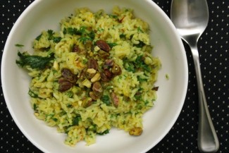 Photo: Bowl of Persian Green Rice