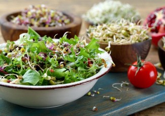 Photo: Salad with Ginger Hemp Dressing