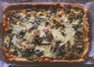 Photo: Spinach & Mushroom Strata