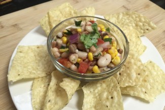 Photo: Texas Caviar and Corn Chips