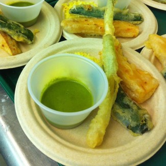 Photo: Vegetable Tempura with Cardamom Infused Dipping Sauce