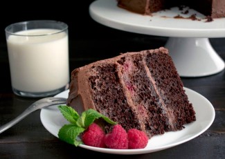 Photo: Chocolate Raspberry Gluten-Free Cake