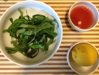 Photo: Leafy Greens with Umeboshi and Lemon
