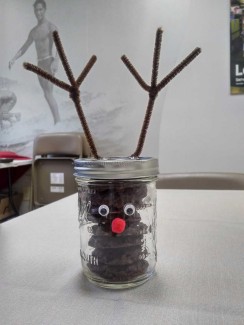 Reindeer Mason Jar 