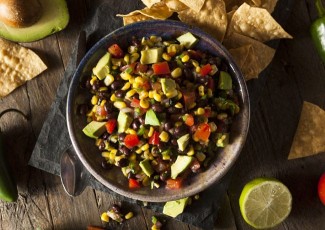 Photo: Bowl of Pineapple and Black Bean Salsa