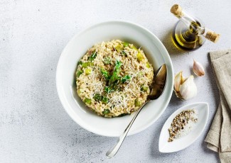 Photo: Bowl of Coconut Cilantro Risotto