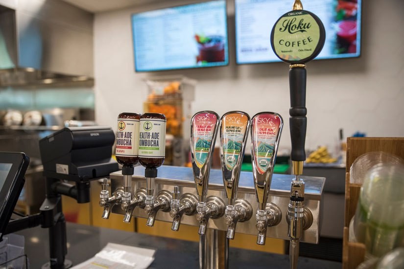 Photo: Kombucha Bar at DTE Kaka'ako Store