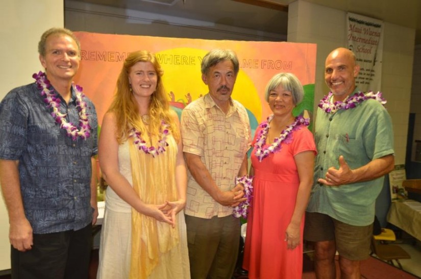 Photo: Mark Fergusson with the Maui GMO Panel