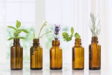 Photo: Bottles of Essential Oils