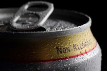 Aluminum can of non-alcoholic beer