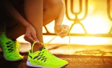 Photo: Woman wearing running shoes