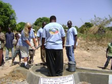 Photo: Volunteers Operate a New Water Well in Tanzania