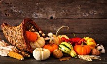 Photo: Horn of Plenty with Fruits and Vegetables