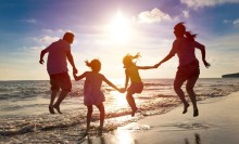 Photo: Family on the beach