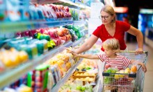 Photo: Mother and son shopping