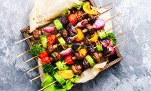 Photo; Veggie Kebabs