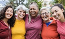 Photo: Women exercising together