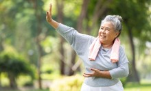 Photo: Woman doing Tai Chi