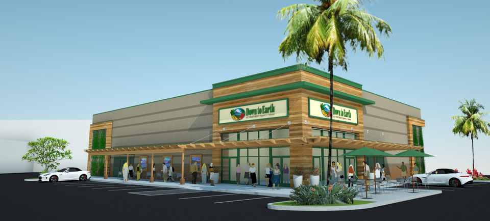 Artist Rendering of New Down to Earth Store at Pearlridge